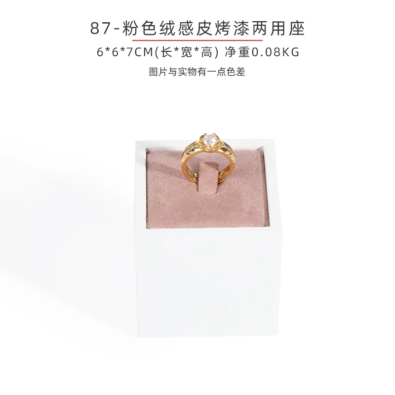 Pink Necklace Jewelry Window Show Stand Set Earring Rings Display Rack Necklace Pendant Show Shelf