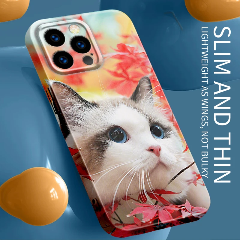 cute luxury phone case para aesthetic for iPhone 14 11 15 13 12 xs Pro Max xr x plus Cute Cartoon Full package protective cover