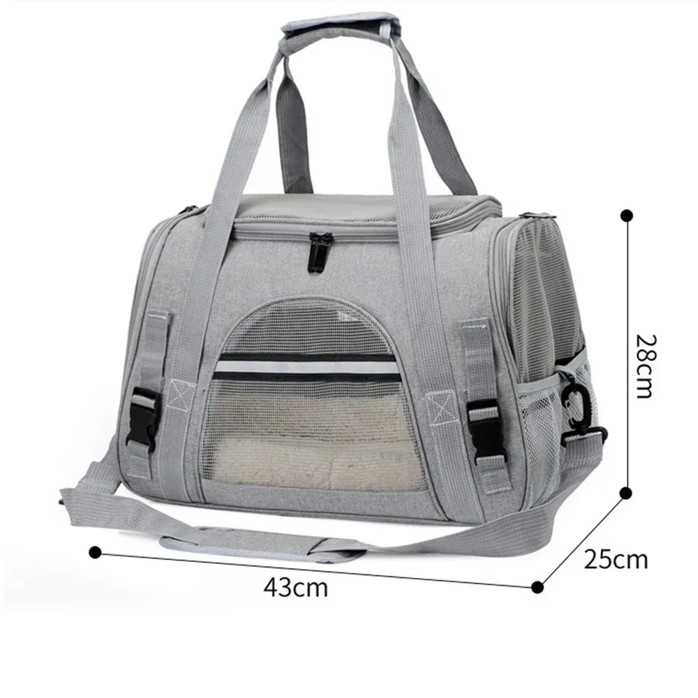 Ventilation Large Capacity Cat Carrier Bag Collapsible Shoulder Bag for Cat Outdoor Travel Pet Carriers Backpack for Cats Dogs