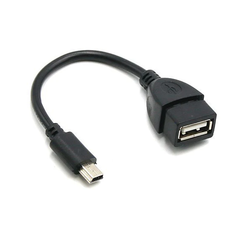 

pcs Test Before Send USB Female to Mini5p Male Cable Adapter 5P OTG V3 Port Data For Car Audio Tablet