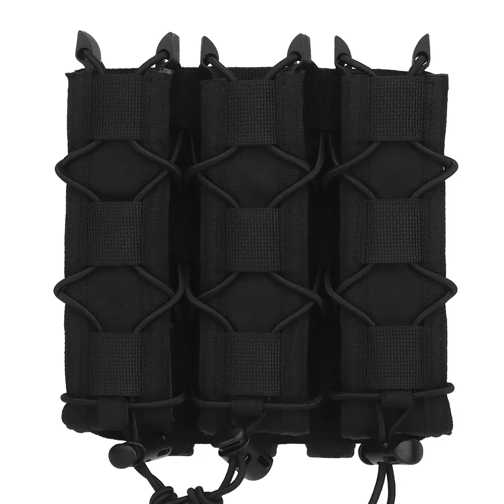 KOLINLOV Taktische Tiger Typ Lange Triple Magazin Tasche Airsoft Maschine Pistole Molle Mag Tasche.40.45 MP5 MP7 MP9 MP10 MPX Tactico Ausrüstung 6