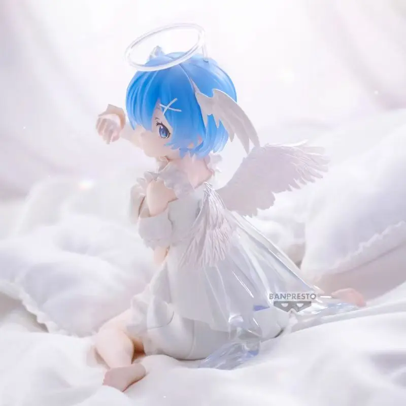 Bandai In Stock Banpresto Relax Time Anime Re: Life A Different World From Zero Rem Ram Sweet Angel Ver. Action Figures Model - view 5