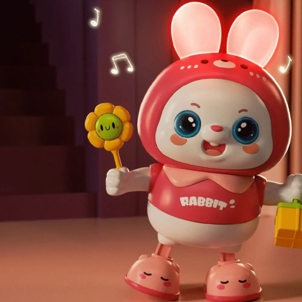 Licht en geluid Elektronische huisdieren Dansspeelgoed Schud het lichaam Cartoon dier Konijn Elektronisch speelgoed Huisdier Grappig Educatief