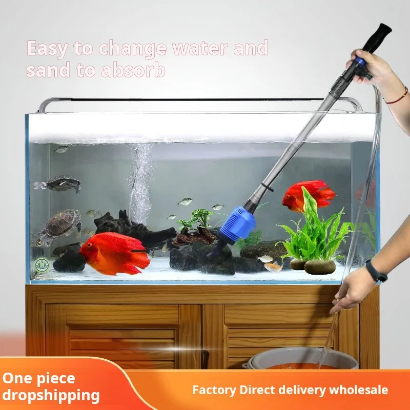 Aquarium Sand washer water exchange filter automatic electric suction wall-hung urinal cleaning fish toilet pump for Fish Tank