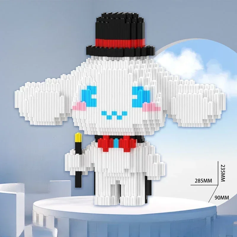 Sanrio Anime Figure Hello Kitty Building Block Assembled Toys Kuromi Model My Melody Children's Puzzle Gift for Home Deaoration - Image 6