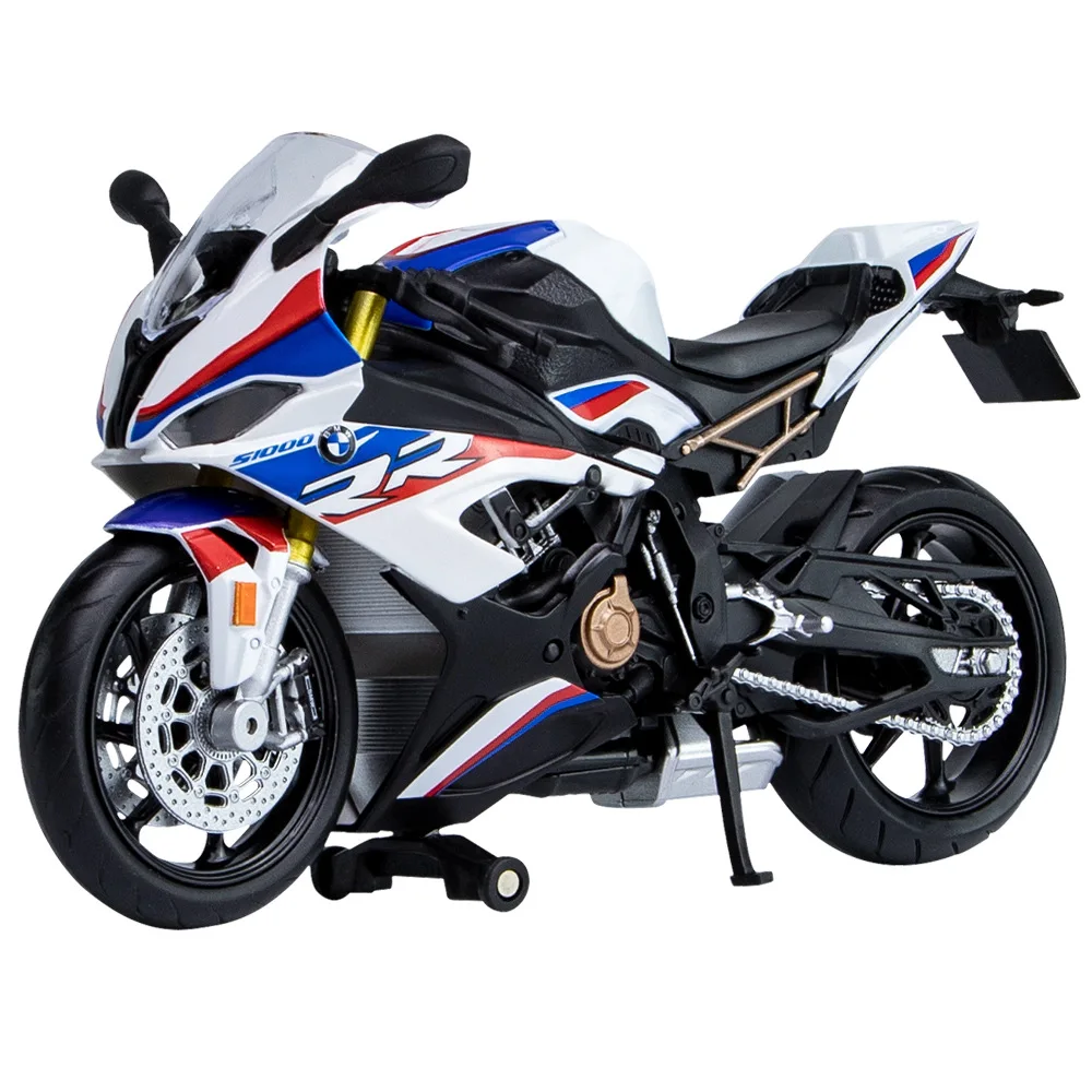 لعبة دراجة نارية BMW S1000RR للأطفال ، نموذج سباق معدني من دييكاست ، مجموعة مصغرة رياضية فائقة ، للأولاد ، M13 ، هدية