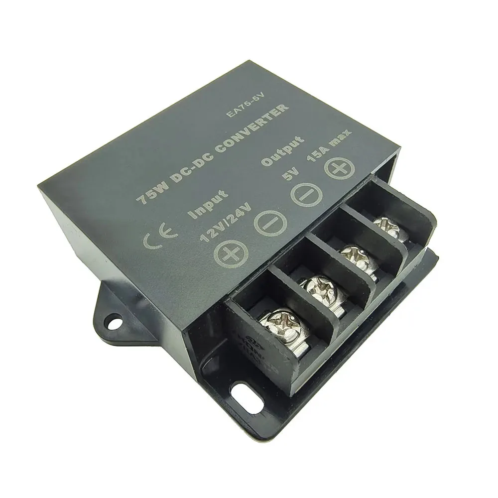 12V 24V zu 5V 5A 10A 15A DC-DC-Wandler Step-Down-Spannungsregler Buck-Konverter Auto-Stromversorgung Transformator-Modul – Detail 5