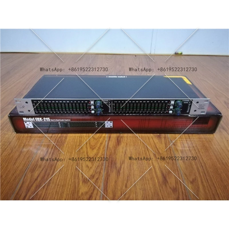 

EQX215 with independent subwoofer output interface dual 15-segment equalization stage performance 1U professional equalizer