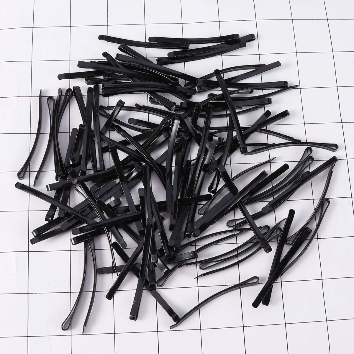 

100 Pcs Bobby Pins Black Hair Clips Barrettes Metal Hairpins for Slides Self Made