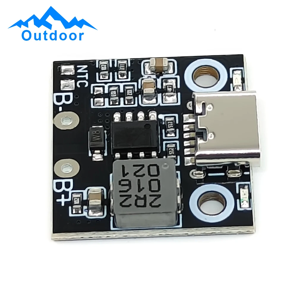 Modulo integrato di scarica di carica 3PCS 1S 18650 ricarica della batteria al litio Boost Power Board modulo di protezione della carica Step-up 5V