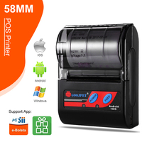 58mm Portable Mini Thermal POS Printer Bluetooth Wireless Thermal Receipt Bill Maker Mobile Printer Support Loyverse e-Boleta