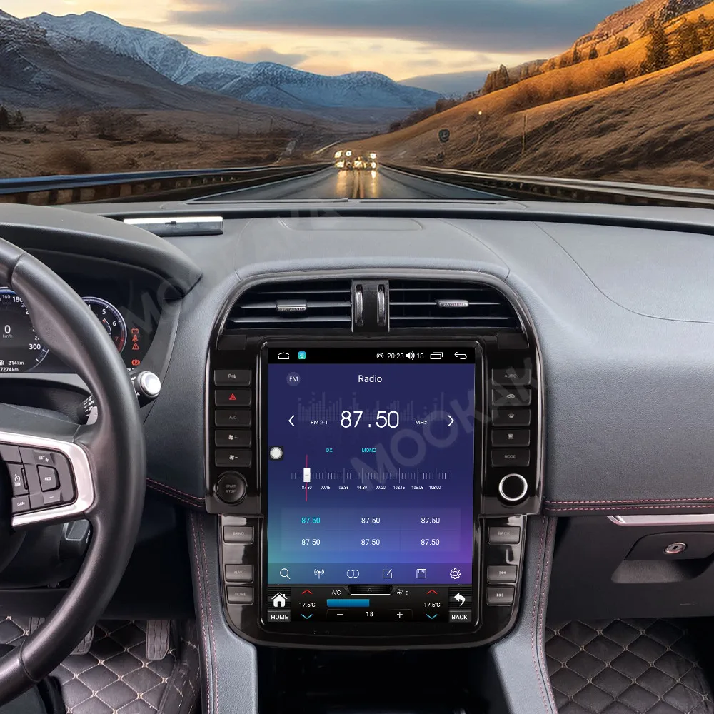 Car Radio Multimedia Player with Wireless For Jaguar F-pace 2016 -2019 CarPlay Android Auto Autoradio Stereo GPS Navigation WiFi view 5