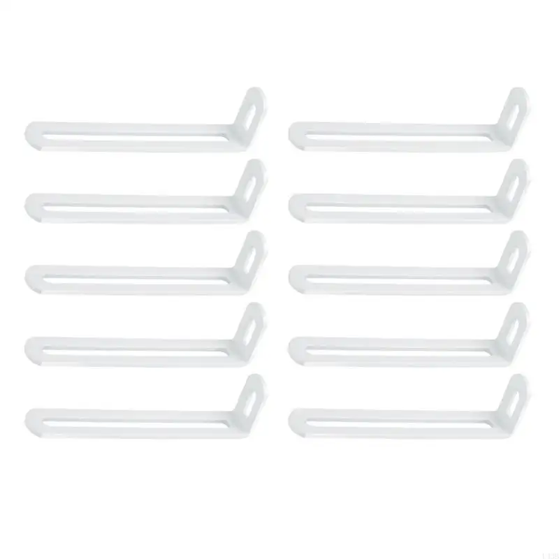 Iron Corner Brackets Set With Double Grooves Wall Mounting Brackets for Secure Wall Mounting and Home Improvement L43B
