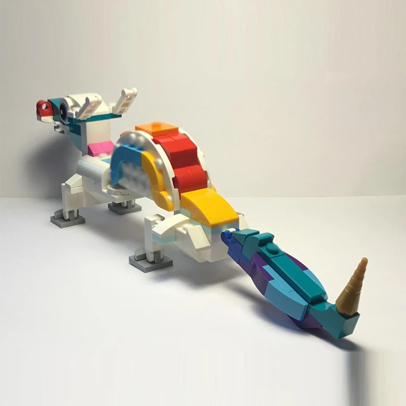 Creators Animal Series Model MOC Bouwsteen Magische Draak Modulaire Technologie Geschenken Vakantie Monteer Kinderspeelgoed Pak