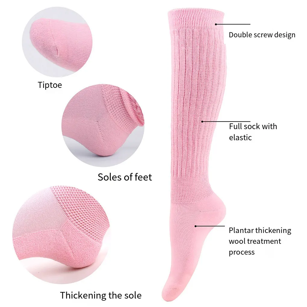 2/3/5 2pcs/set Durable Slouch Socks Elasticity And Exquisite Craft Breathable Warmth Wear-resistant