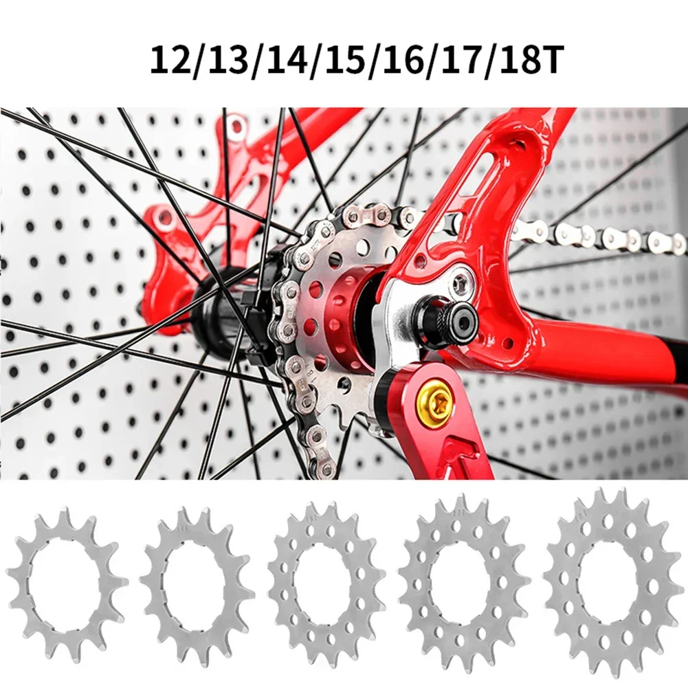 

POTEAX MTB Road Bike Cassette Cog 12T 13T 14T 15T 16T 17T 18T Single Speed Flywheel Repair Part Bicycle Sprocket Freewheel Acces