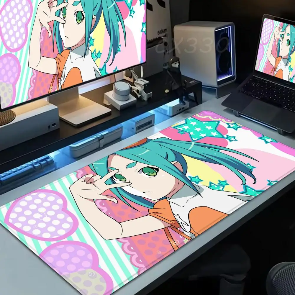 

Ononoki Yotsugi FCNB Monogatari Mouse Pad Large Computer Mousepad Office 1000x500mm XL Pc Gamer Non-slip Rubber Keyboard Deskmat