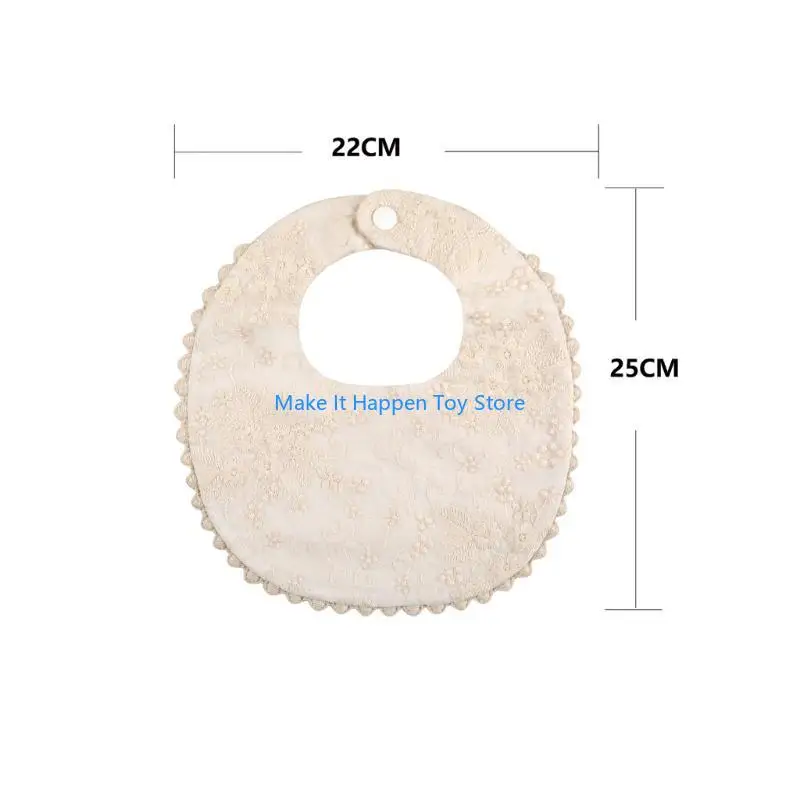 28EC مريلة قطن مزدوجة الجوانب لإطعام الأطفال حديثي الولادة، منشفة لعاب باندانا، وشاح من قماش التجشؤ