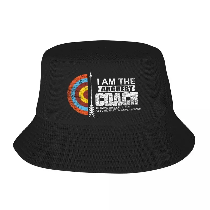 Custom Archery Loving Beach Bucket Hat Women Men Unisex Archer Summer Fisherman Cap