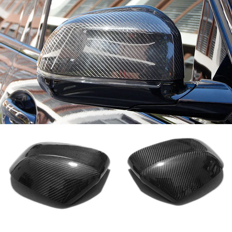 

Real Carbon Fiber Car Rearview Mirror Covers Replacement/Paste Style For 2014-2018 BMW X3 X4 X5 X6 F25 F26 F15 F16
