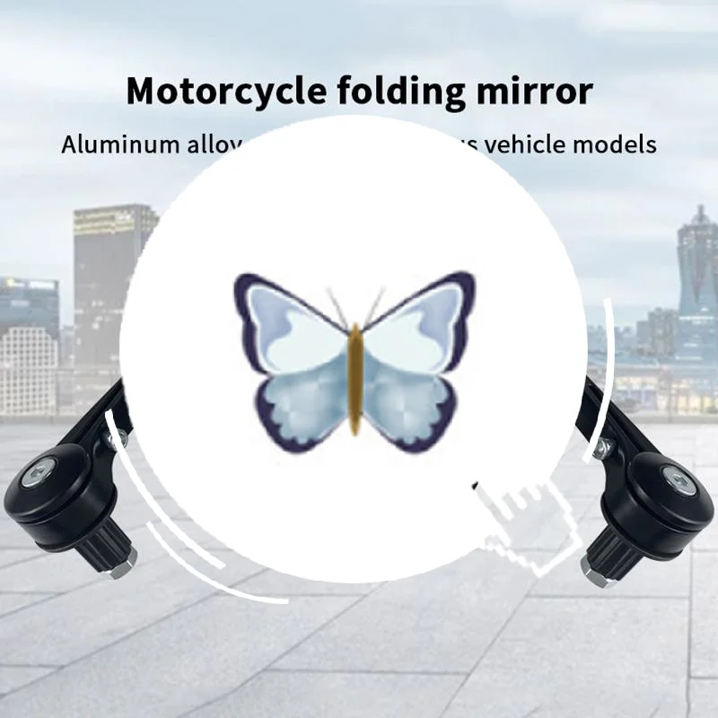

Motorcycle Mirror Handlebar End Rearview Mirror Universal Side View Mirror Motorcycle Christmas Decoration Rearview Mirror