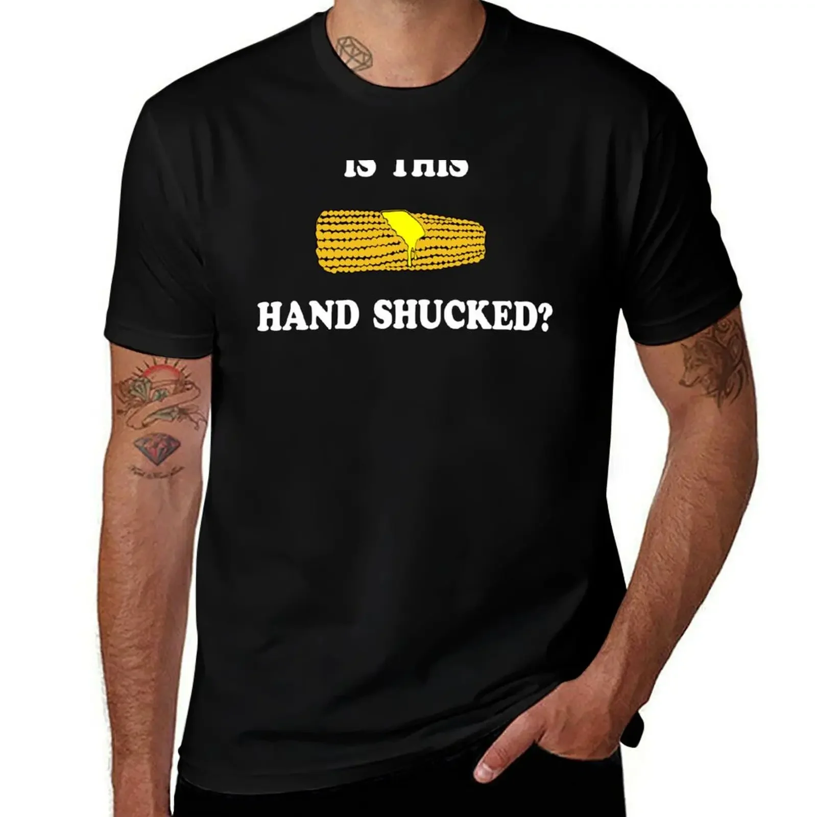 

Is This Hand Shucked What About Bob Quote T-Shirt graphic t shirts baggy shirts sports fans shirts graphic tee men