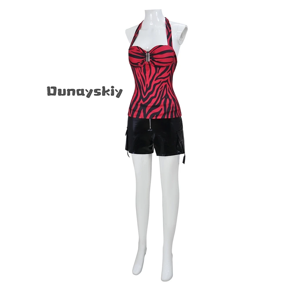Nikki Cosplay Costume Uniform Halter Top Full Set Punk Character Outfit Halloween Role Play Carnival Party Movie Obsession​ view 5