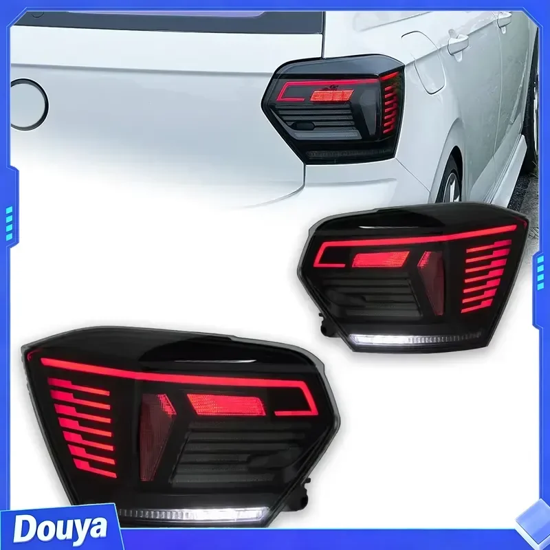 Car Lights for Polo Led Tail Light 2019-2022 Vento Rear Lamp DRL Animation Dynamic Signal Reverse Automotive Accessories