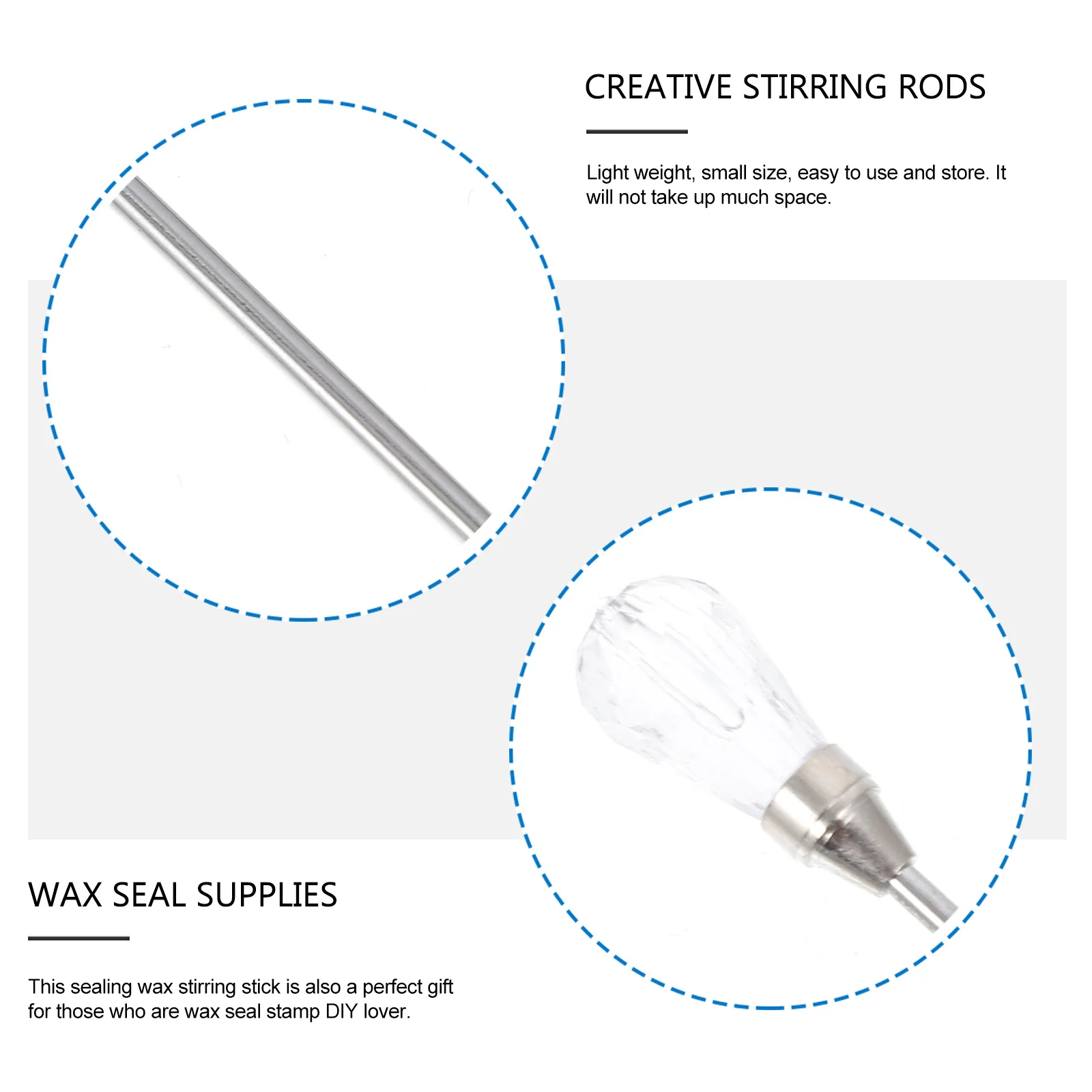 

2pcs Sealing Wax Stirring Rods Creative Shaped Stirring Spoons For Wax Seal Supplies Durable Lightweight Melting Tool Diy Craft