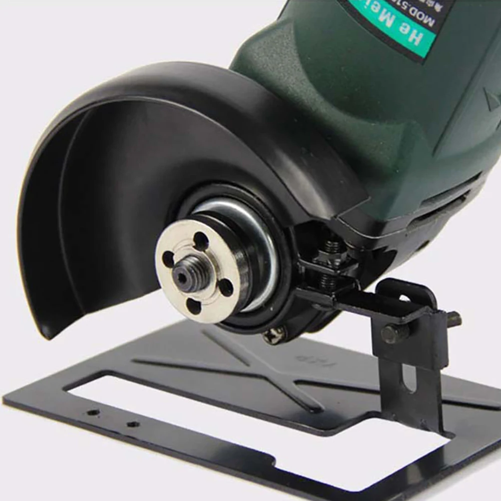 Soporte de amoladora angular de Metal ajustable, juego de cubierta protectora, Base de equilibrio, cubierta protectora para herramientas de carpintería DIY