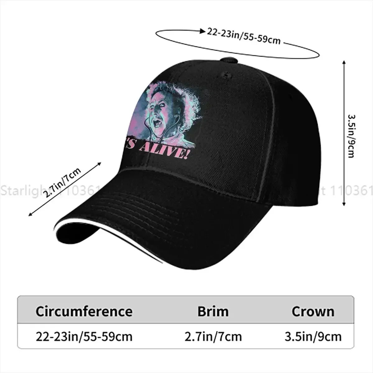 New It's Alive Baseball Caps Peaked Cap Frankenstein Sun Shade Hats for Men Women
