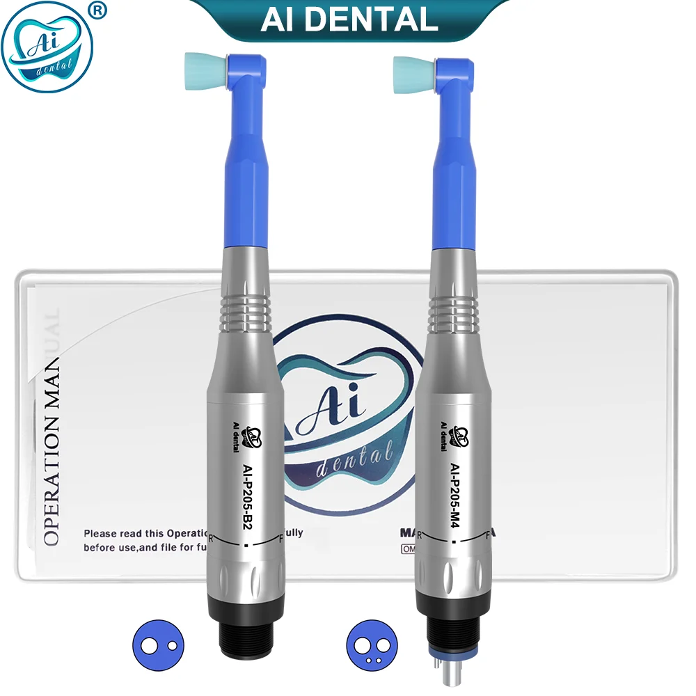 Dental Prophy Handpiece AI-P205-M4/B2 polished Air Motor Internal Water Spray for Teeth Polishing