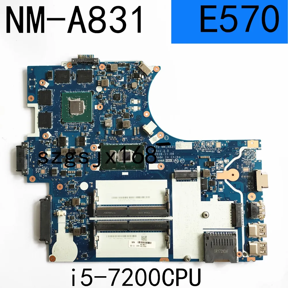 FOR  Lenovo ThinkPad E570 E570C notebook motherboard CE570 NM-A831  i5-7200 CPU , GTX950M 2G DDR4 FRU 01EP399  100% test work