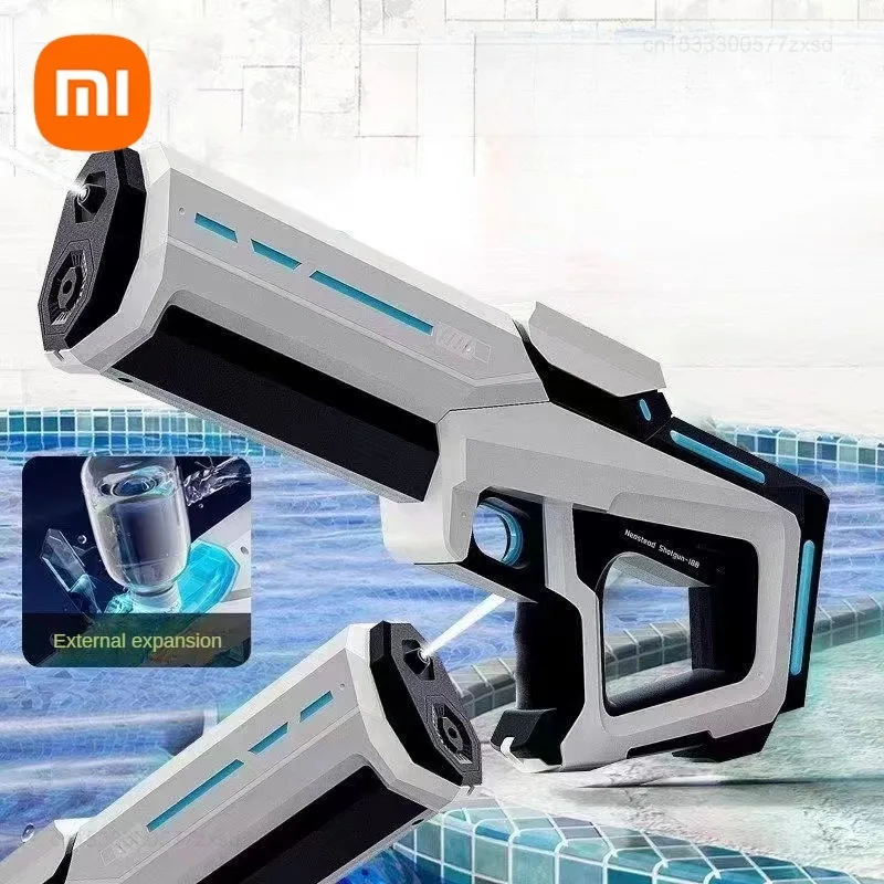 Xiaomi-Pistolet à eau électrique entièrement automatique pour touristes, sécurité, haute pression, réglage multi-niveaux, longue endurance, jouet