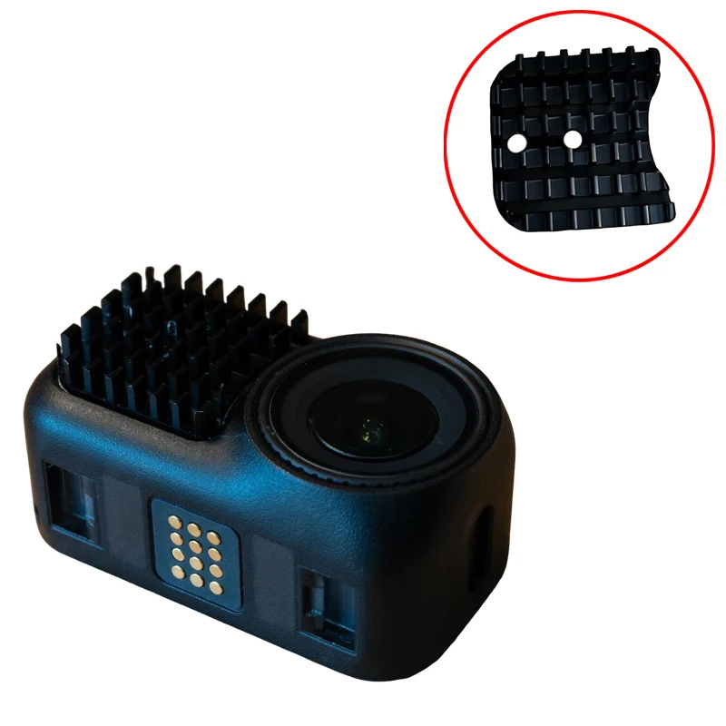 1PCS Aluminum Alloy Heat Sink with Adhesive Backing Outdoor Cooling Avoid Overheating Accessory for DJI OSMO NANO Action Camera