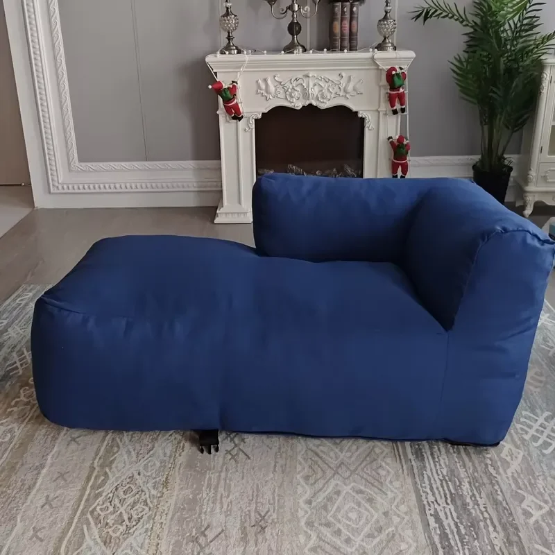 Modern European Adult Bean Bag Sofa Double-Seat Sofa Chair Foam Filled Bean Bag Chair for Living Room