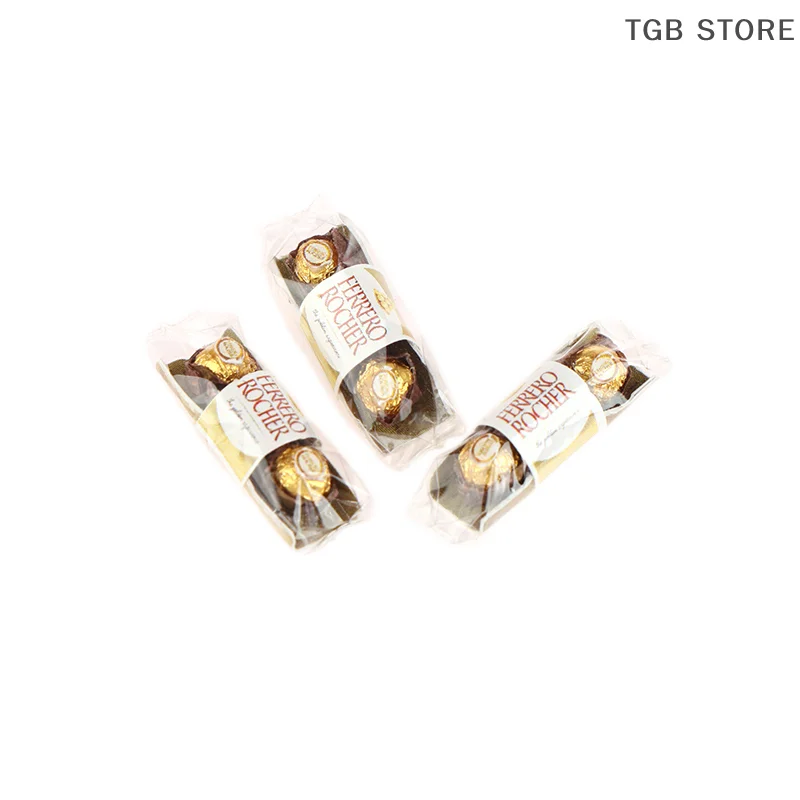 1Pcs 인형 집 시뮬레이션 미니 초콜릿 인형 집 음식 장식 장난감 인형 집 액세서리 척 놀이 장난감