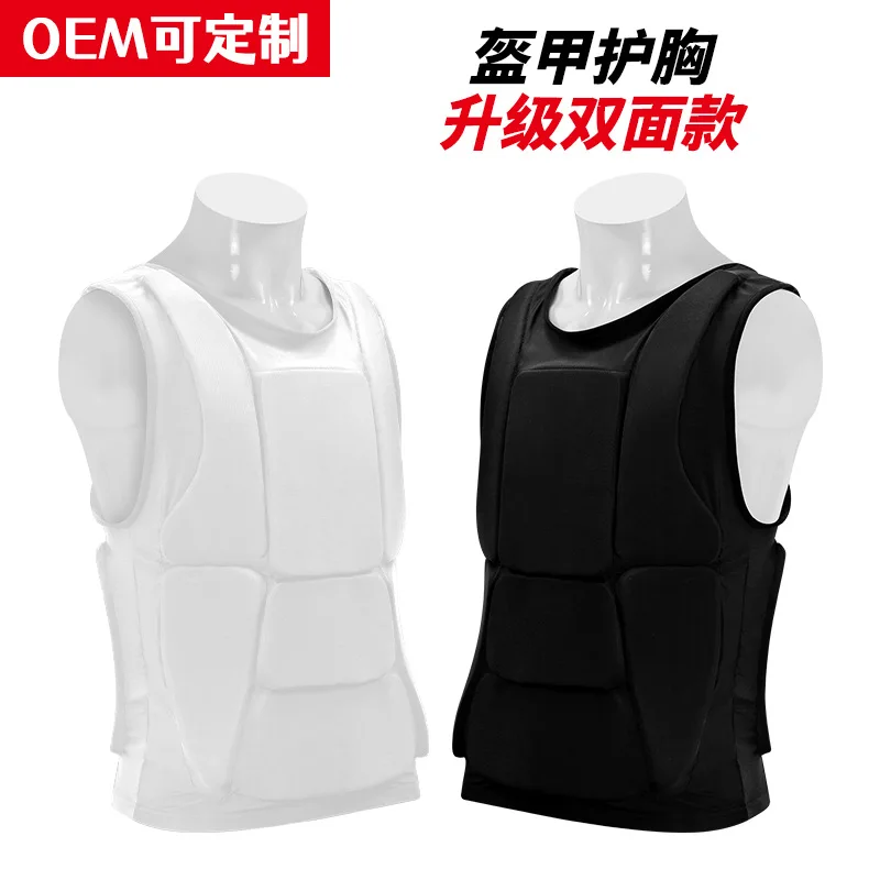 Karate ArmorDouble sided Armor Muscle Chest Protection Competition Training Vest Taekwondo Practical Sports Protective Equipment