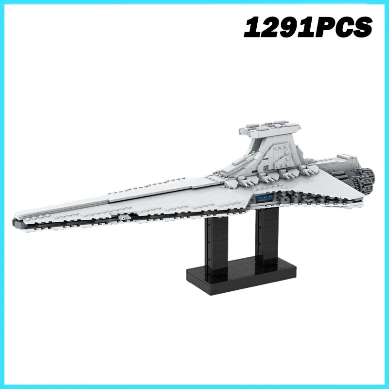 1291PCS NEW Republic Attack Cruiser Venator-Class Destroyer Space Wars Spaceship MOC Model Building Blocks Bricks Toy Gift