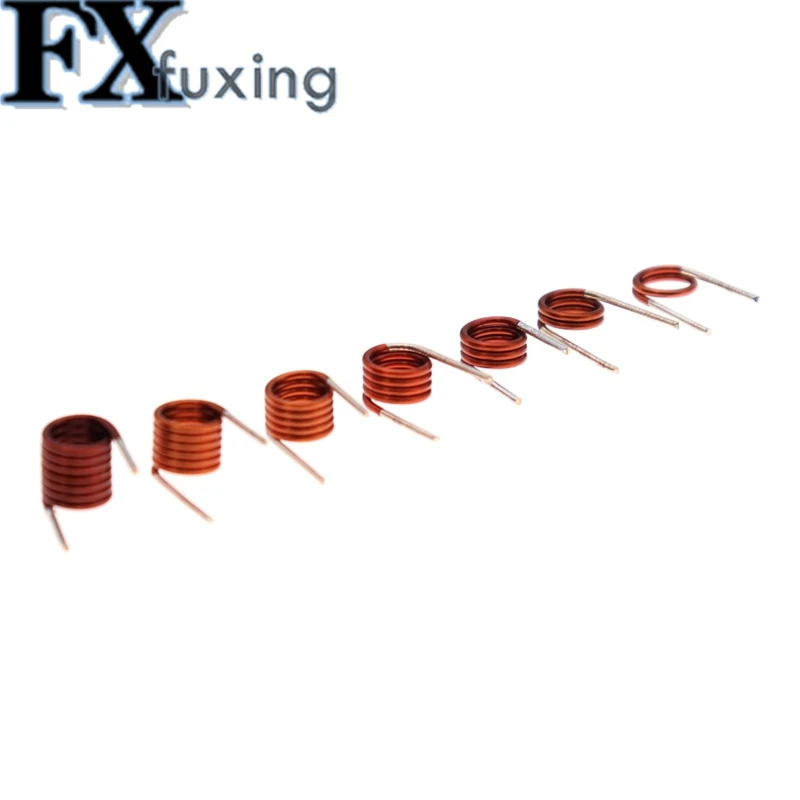 100pc Coilcraft Inductor 3.5*7.5t*0.7 Copper Wire Hollow Coil Inductance Remote Control FM Inductor 3.5*1.5/2.5/3.5/4.5/7.5T*0.7