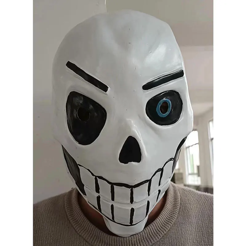 

Anime Undertale Sans Papyrus Cosplay Head Cover White Latex Masks Halloween Role Play Props