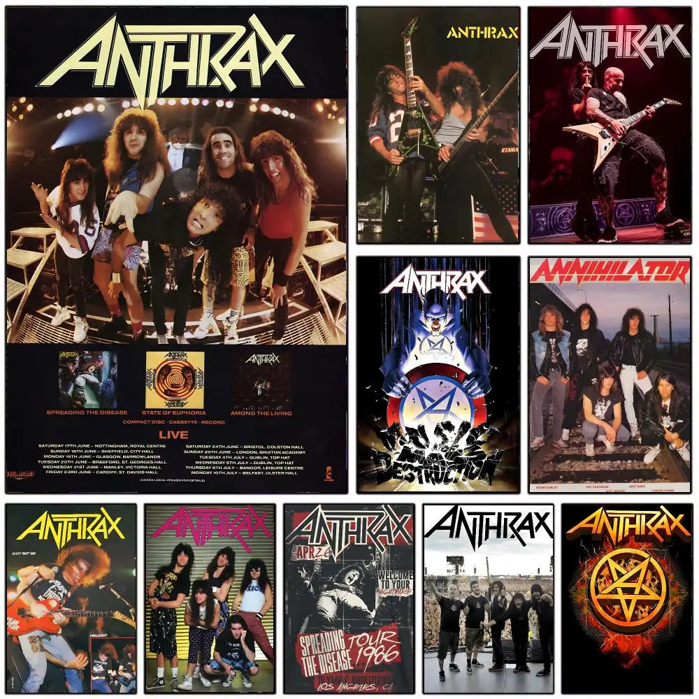 thrash band A-Anthrax Poster Modern Home Decoration Interior Design & Contemporary Wall Art Collection