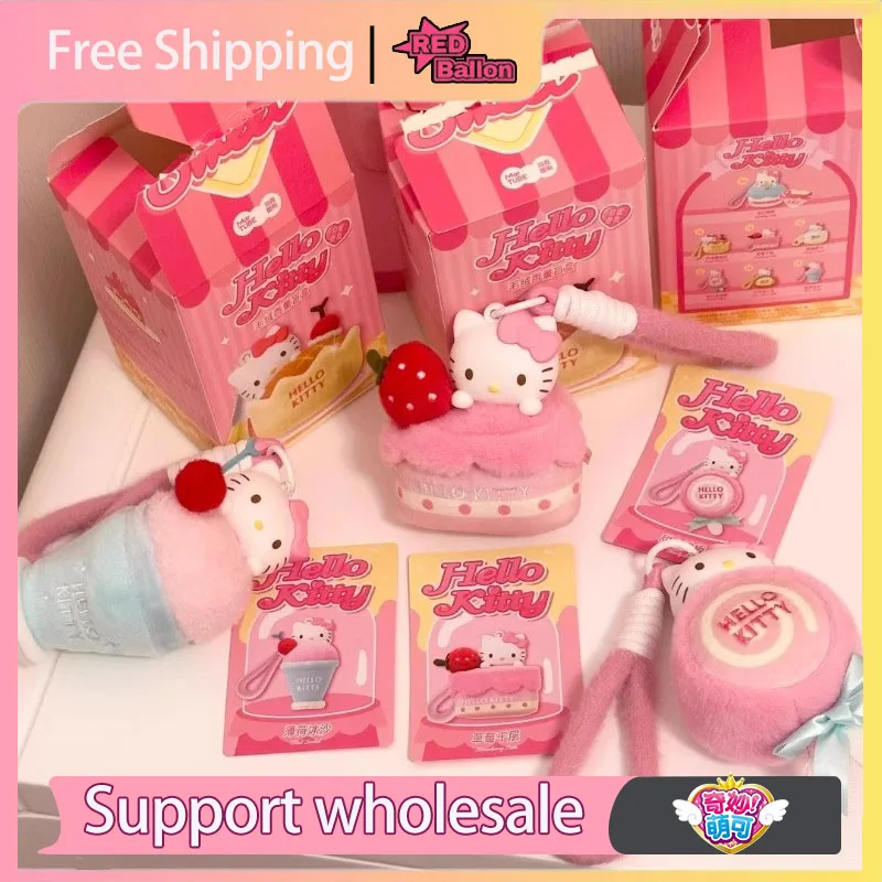 

Original Hellokitty Blind Box Sweet Workshop Series Mystery Box Plush Pendant Trendy Toy Decorative Ornaments Birthday Gifts