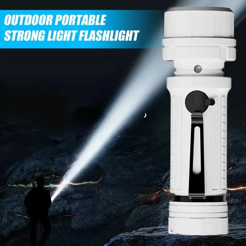 Multifunctional Rechargeable Flashlight Bright LED Flashlight Powerful Handheld Flash Light Multi-Functional Small Clip