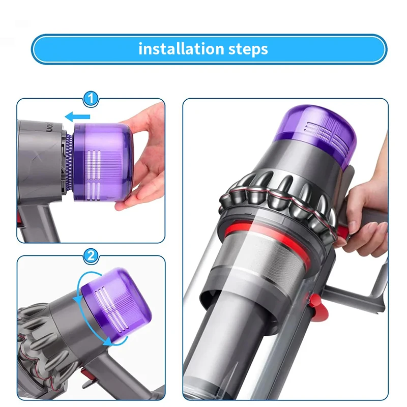 Zmywalny filtr HEPA do odkurzaczy bezprzewodowych Dyson V11 V15 Akcesoria zamienne Części zamienne do Dyson SV14