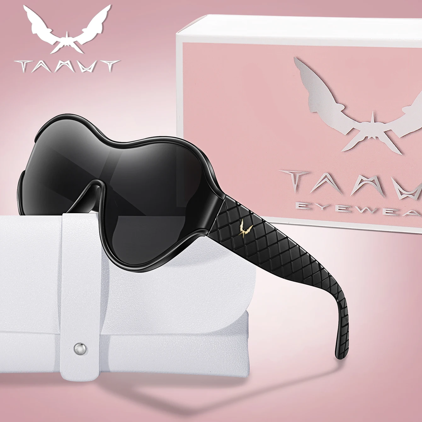 

Модные солнцезащитные очки с большими линзами для мужчин и женщин, повседневные круглые очки с защитой от ультрафиолета для походов, рыбалки, гольфа, вождения с коробкой