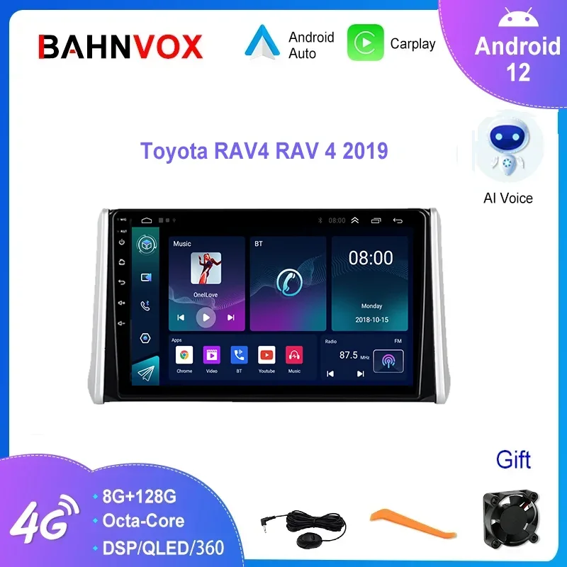 

10.1" Android 12.0 Car Radio for Toyota RAV4 RAV 4 2018 2019 GPS Navigation Carplay Multimedia Player 8+256G Stereo Head Unit