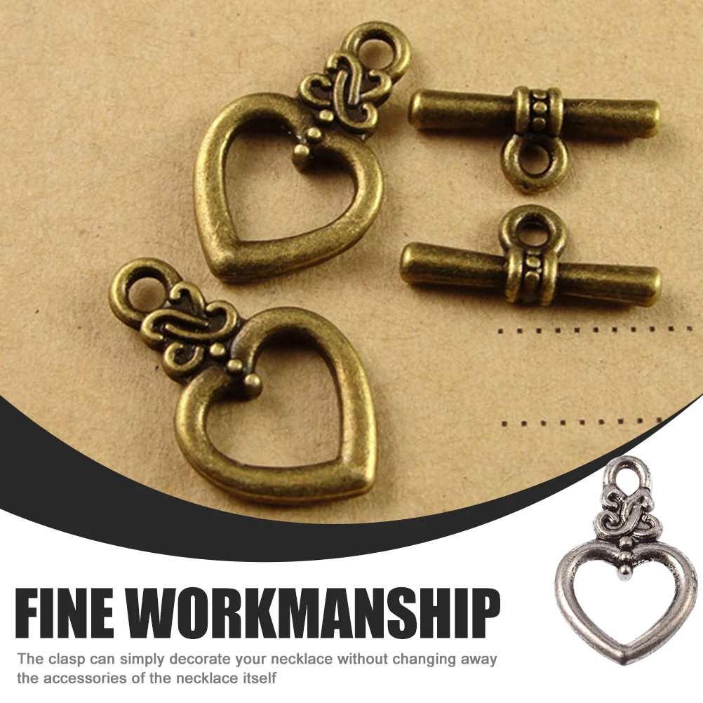 

60 Sets Bracelet Necklace Accessories Charm Clasp Jewelry Making Connector Supplies Closure Alloy