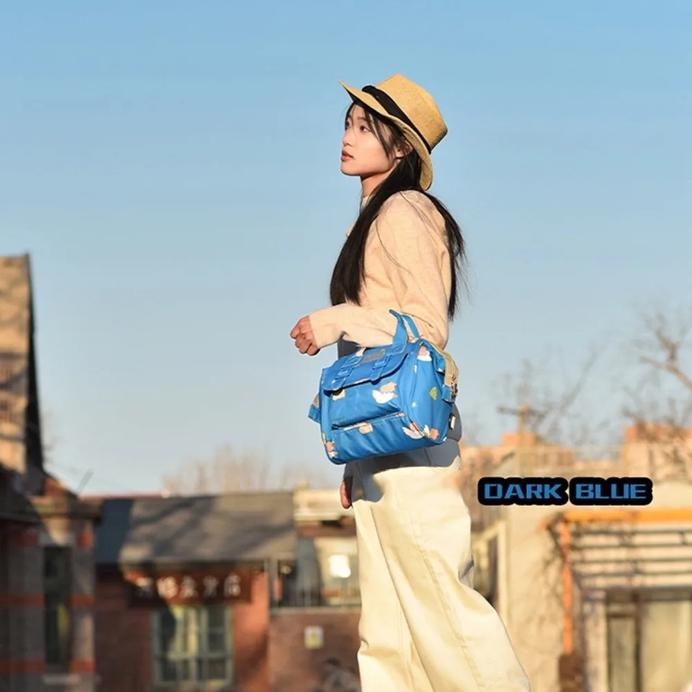 

Cartoon Print Mommy Backpack Large Capacity Multifunctional Travel Backpack Maternity Design Wear-resistant Breastfeeding Bag