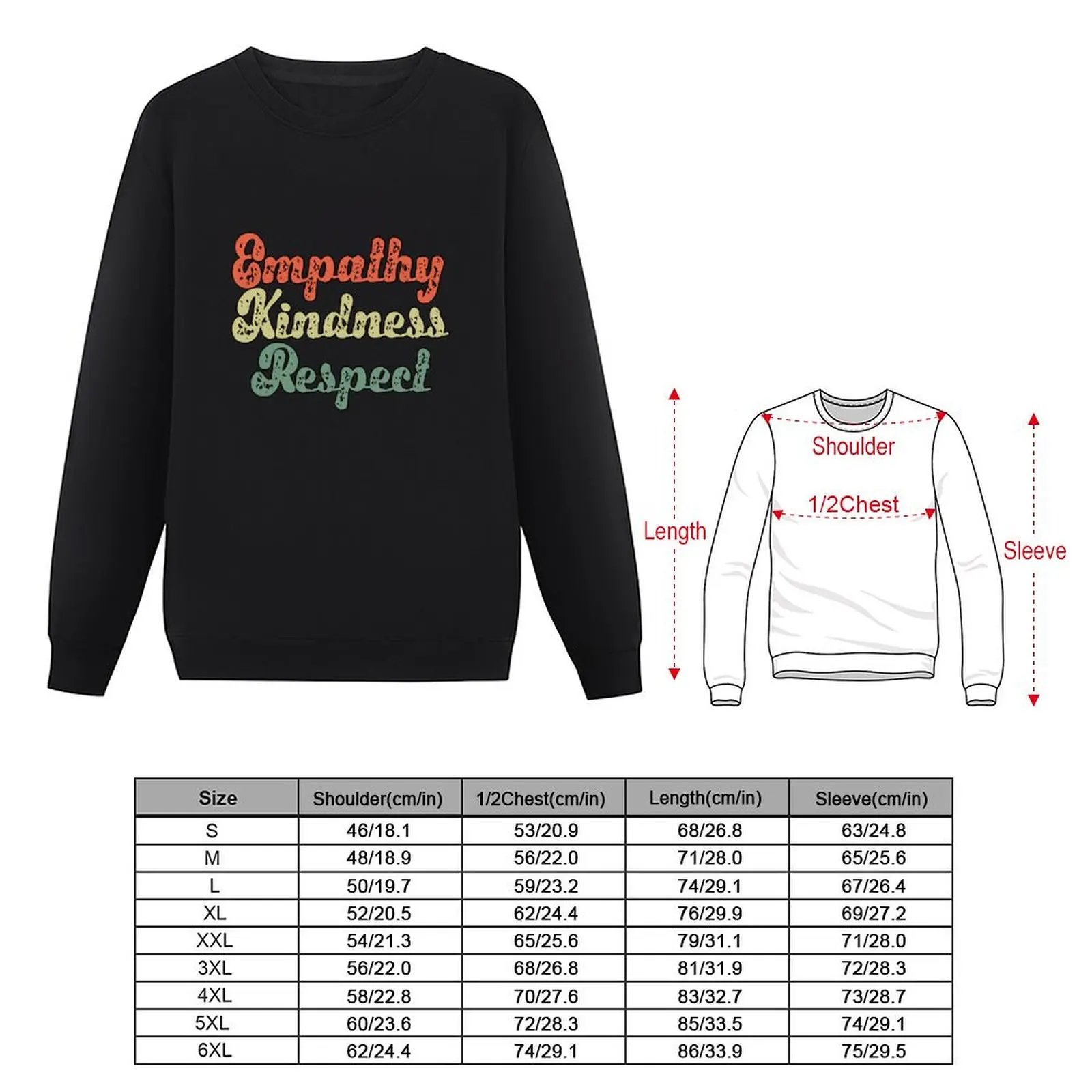 Empathy Kindness Respect Inspire Remember Quote Gift Pullover Hoodie blouse sweatshirts for men